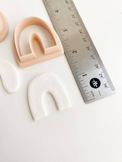 U Shape Trio Clay Cutter | Modern Polymer Clay Cutter Set for Geometric Earrings and Jewelry Making