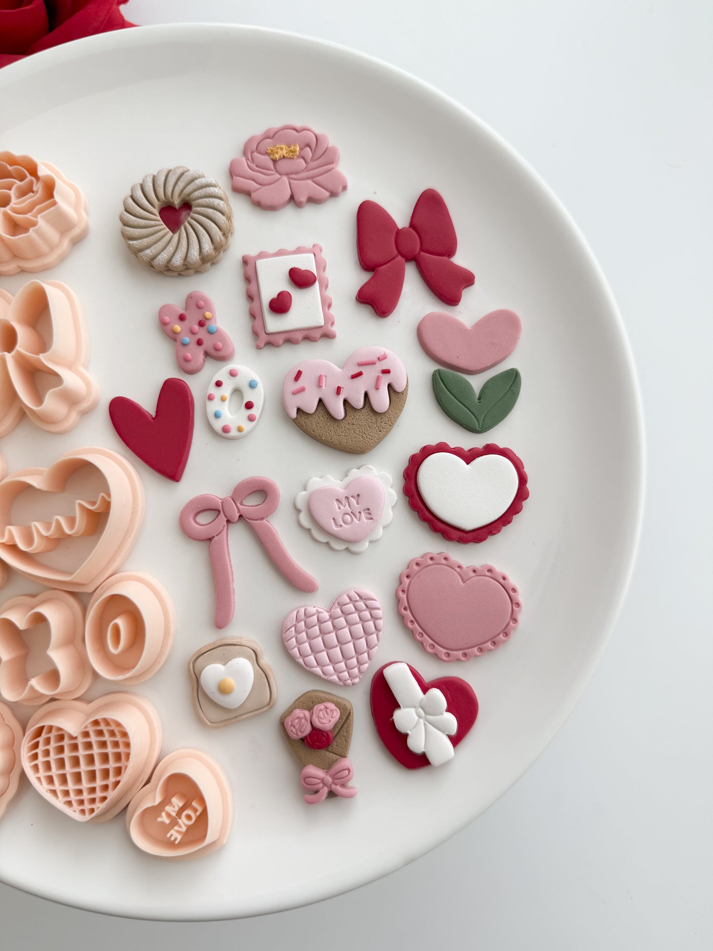Valentine Mini Bundle No. 3 Clay Cutter Set | Valentine Mini Bundle No. 3 Polymer Clay Cutter Set for DIY Love Earrings Romantic Jewelry and Handmade Valentine's Accessories