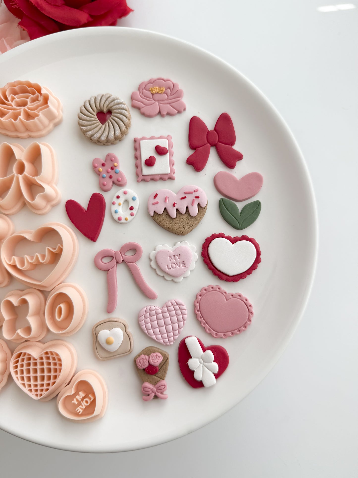 Valentine Mini Bundle No. 3 Clay Cutter Set | Valentine Mini Bundle No. 3 Polymer Clay Cutter Set for DIY Love Earrings Romantic Jewelry and Handmade Valentine's Accessories