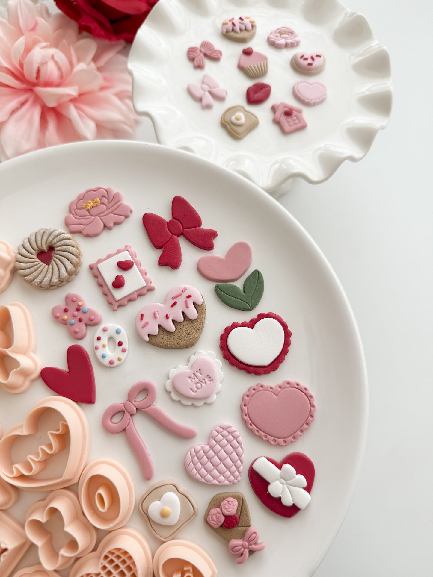 Valentine Mini Bundle No. 3 Clay Cutter Set | Valentine Mini Bundle No. 3 Polymer Clay Cutter Set for DIY Love Earrings Romantic Jewelry and Handmade Valentine's Accessories