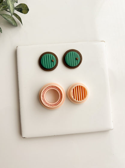 Hobbit Hole Clay Cutter | Hobbit Hole Polymer Clay Cutter for Fantasy-Themed Earrings DIY Jewelry and Lord of the Rings Inspired Crafts