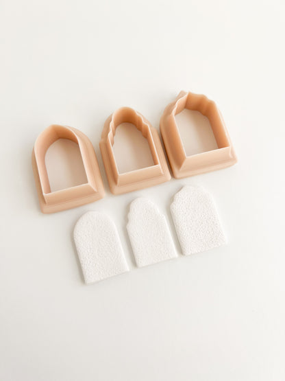 Elegant Arch Trio Clay Cutter | Elegant Arch Trio Polymer Clay Cutter Set for DIY Earrings Stylish Jewelry and Architectural Handmade Designs