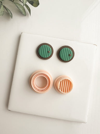 Hobbit Hole Clay Cutter | Hobbit Hole Polymer Clay Cutter for Fantasy-Themed Earrings DIY Jewelry and Lord of the Rings Inspired Crafts