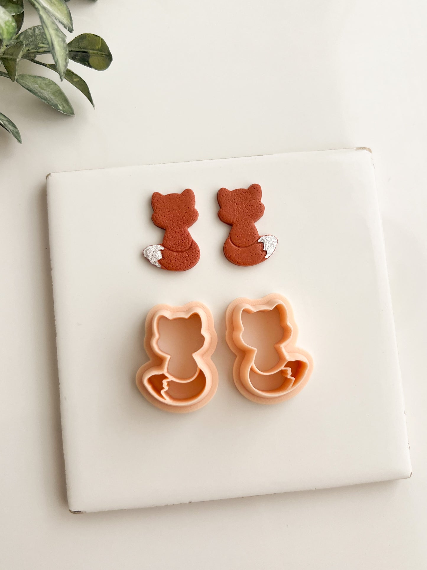 Fox Shape No. 1 Clay Cutter | Fox Shape Polymer Clay Cutter for DIY Earrings Woodland-Themed Jewelry and Nature Crafting