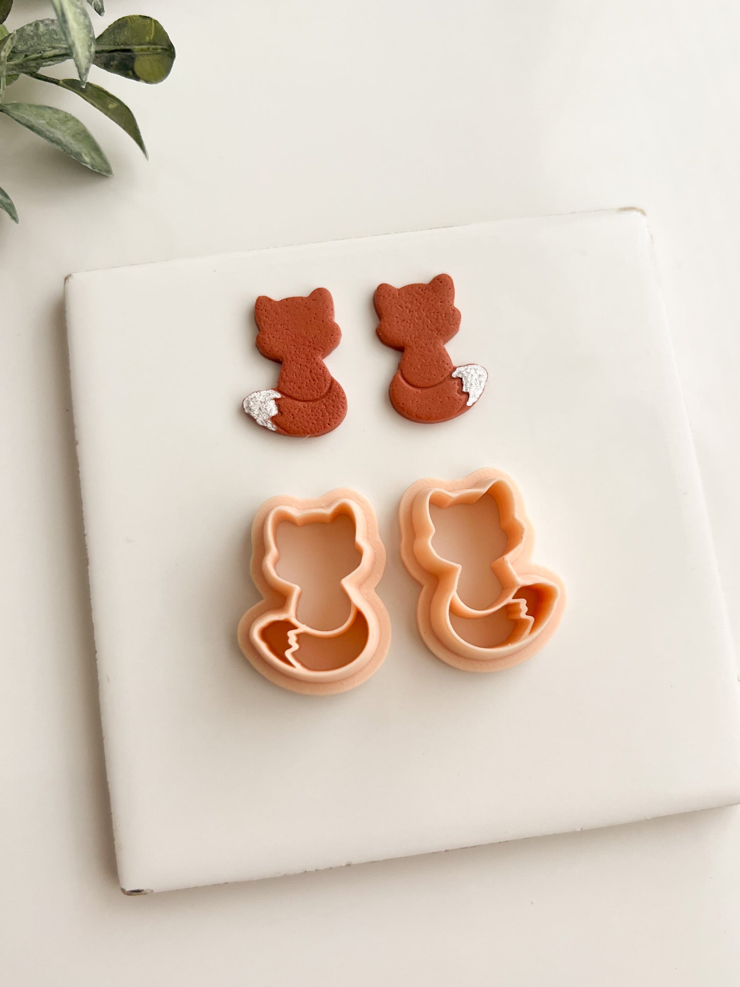 Fox Shape No. 1 Clay Cutter | Fox Shape Polymer Clay Cutter for DIY Earrings Woodland-Themed Jewelry and Nature Crafting