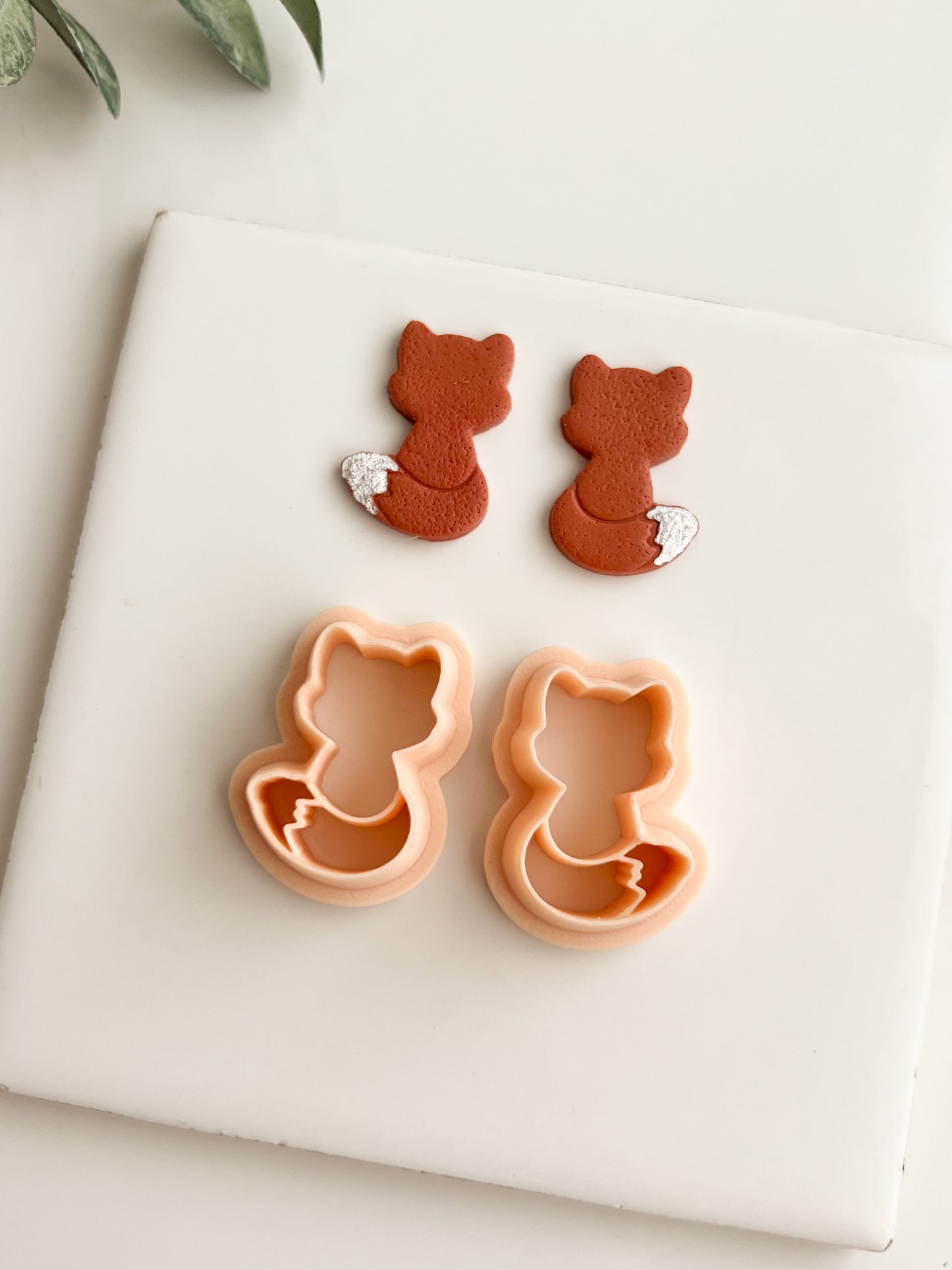 Fox Shape No. 1 Clay Cutter | Fox Shape Polymer Clay Cutter for DIY Earrings Woodland-Themed Jewelry and Nature Crafting