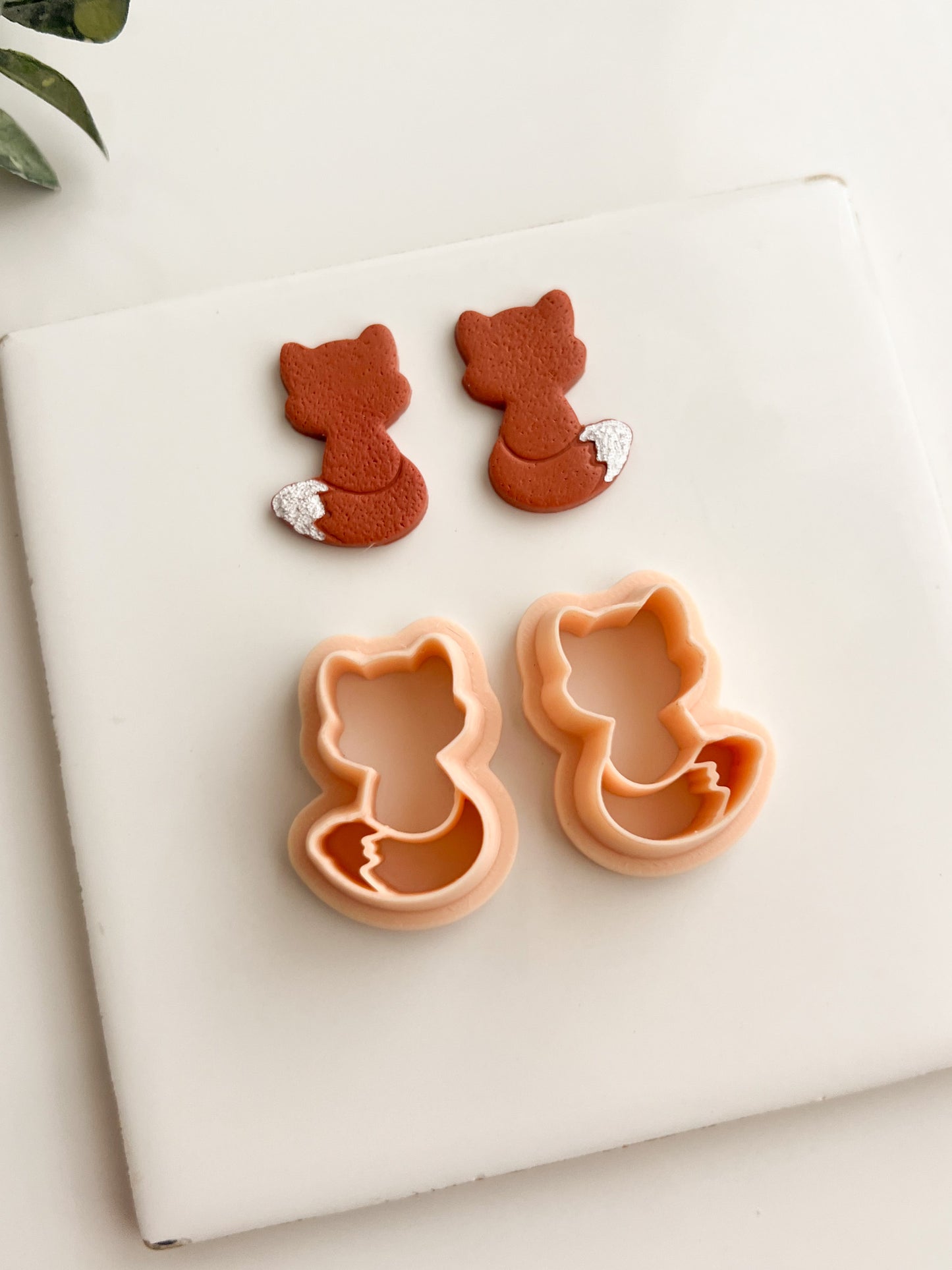 Fox Shape No. 1 Clay Cutter | Fox Shape Polymer Clay Cutter for DIY Earrings Woodland-Themed Jewelry and Nature Crafting