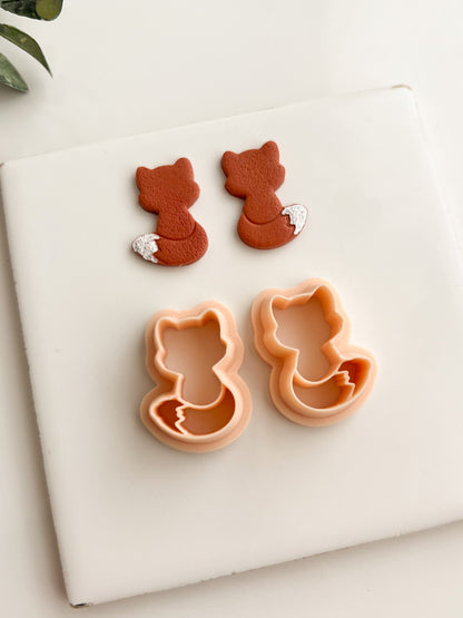 Fox Shape No. 1 Clay Cutter | Fox Shape Polymer Clay Cutter for DIY Earrings Woodland-Themed Jewelry and Nature Crafting