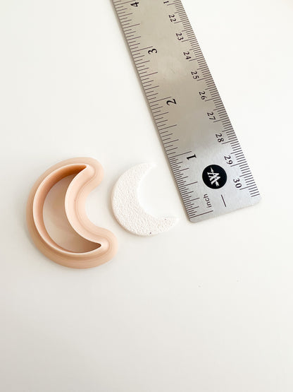Moon No. 1 Clay Cutter | Celestial Moon Polymer Clay Cutter for DIY Jewelry and Star-Themed Crafts