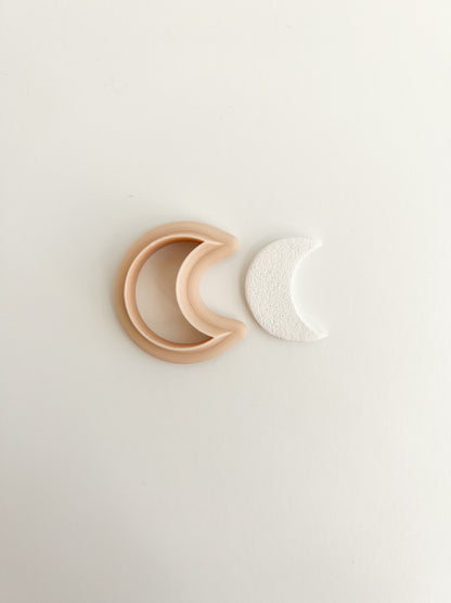 Moon No. 1 Clay Cutter | Celestial Moon Polymer Clay Cutter for DIY Jewelry and Star-Themed Crafts