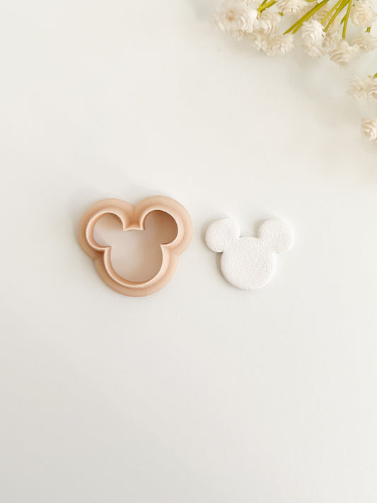 Mouse Head No. 1 Clay Cutter | Classic Mouse Head Polymer Clay Cutter for Jewelry and Crafts