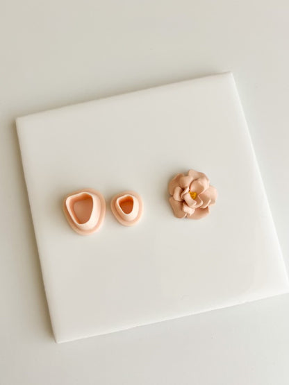 Marigold Petal Set Clay Cutter | Marigold Petal Set Polymer Clay Cutter for DIY Floral Earrings Elegant Jewelry and Handmade Botanical Accessories