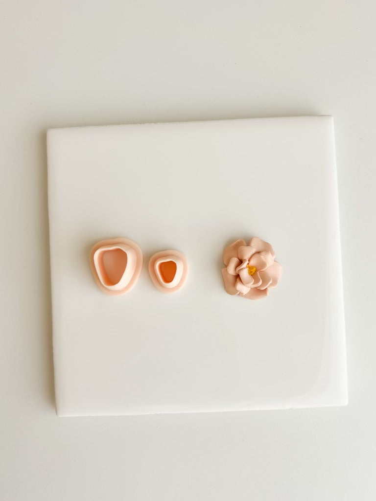 Marigold Petal Set Clay Cutter | Marigold Petal Set Polymer Clay Cutter for DIY Floral Earrings Elegant Jewelry and Handmade Botanical Accessories