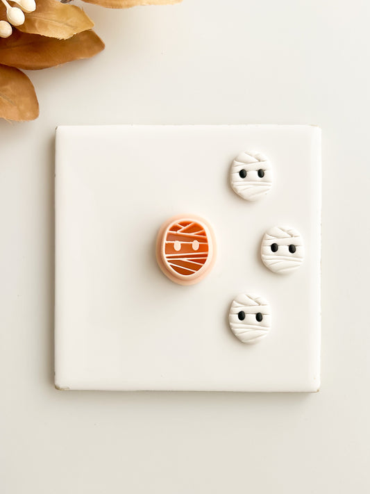 Mummy Monster Clay Cutter | Mummy Monster Polymer Clay Cutter for DIY Halloween Earrings Spooky-Themed Jewelry and Handmade Horror Accessories