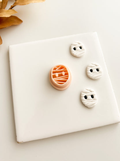 Mummy Monster Clay Cutter | Mummy Monster Polymer Clay Cutter for DIY Halloween Earrings Spooky-Themed Jewelry and Handmade Horror Accessories