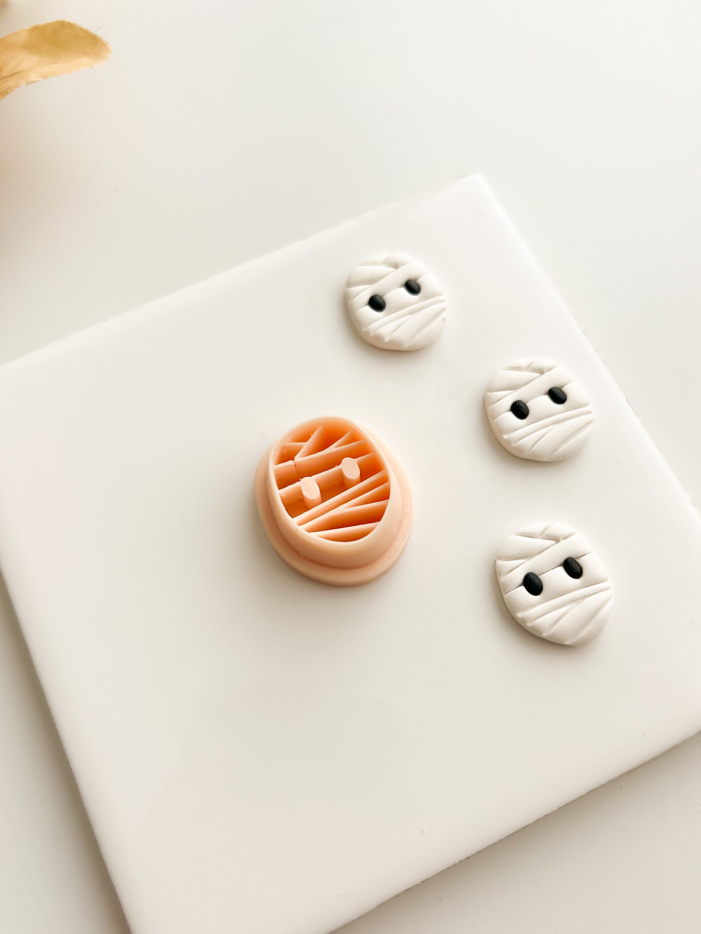 Mummy Monster Clay Cutter | Mummy Monster Polymer Clay Cutter for DIY Halloween Earrings Spooky-Themed Jewelry and Handmade Horror Accessories