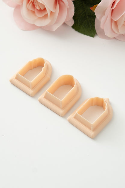Elegant Arch Trio Clay Cutter | Elegant Arch Trio Polymer Clay Cutter Set for DIY Earrings Stylish Jewelry and Architectural Handmade Designs