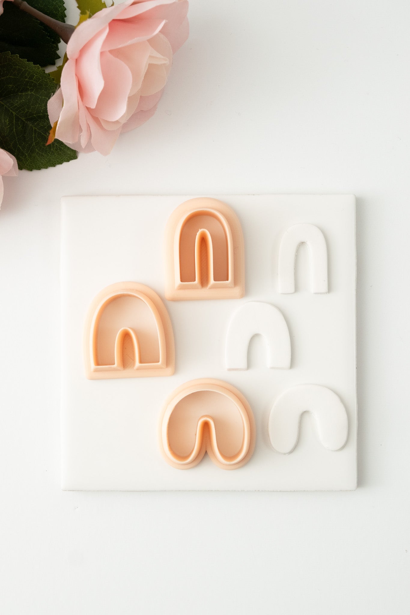 U Shape Trio Clay Cutter | Modern Polymer Clay Cutter Set for Geometric Earrings and Jewelry Making