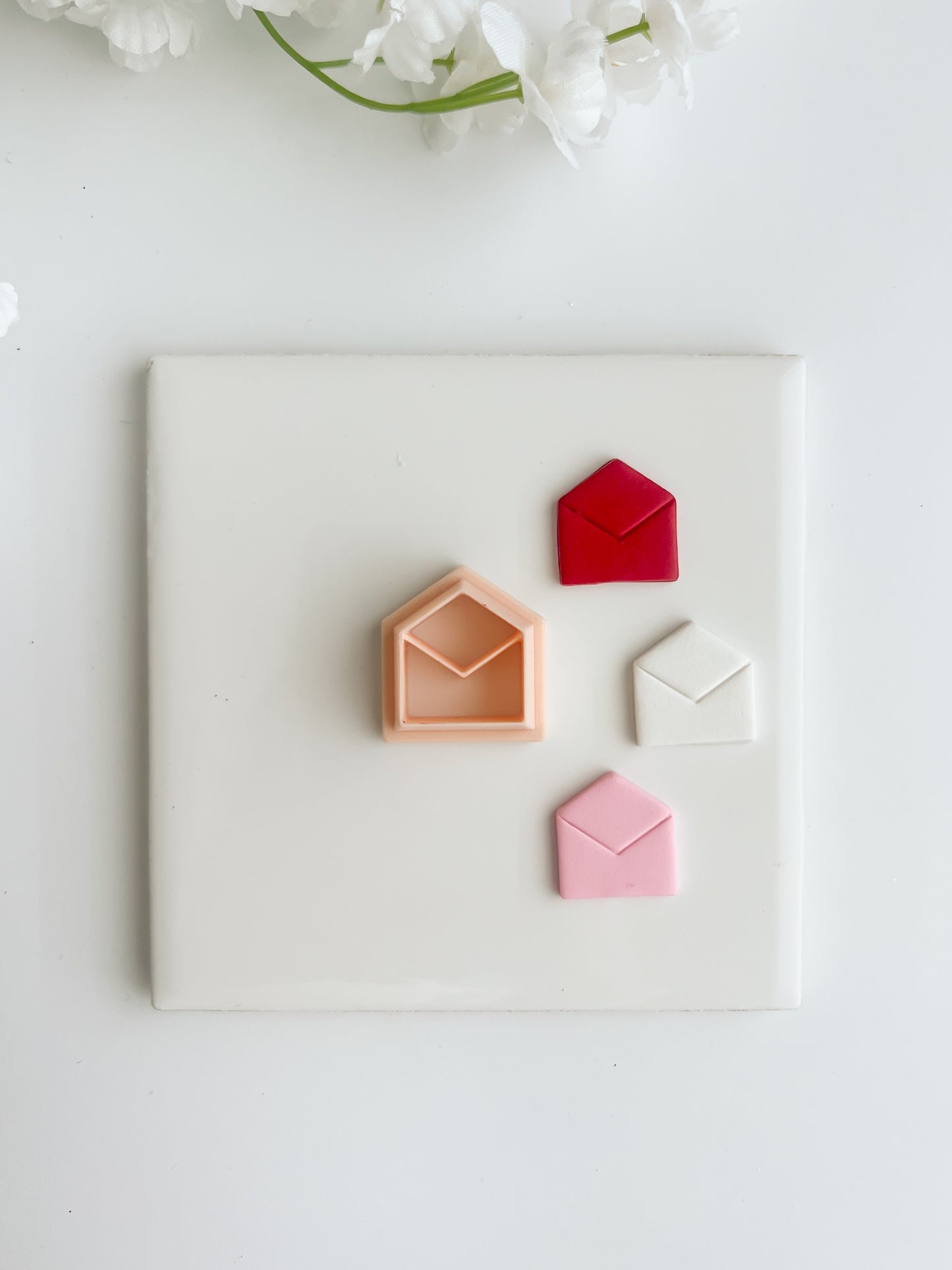 Open Letter Clay Cutter | Open Letter Polymer Clay Cutter for DIY Stationery Earrings Love-Themed Jewelry and Handmade Valentine's Accessories