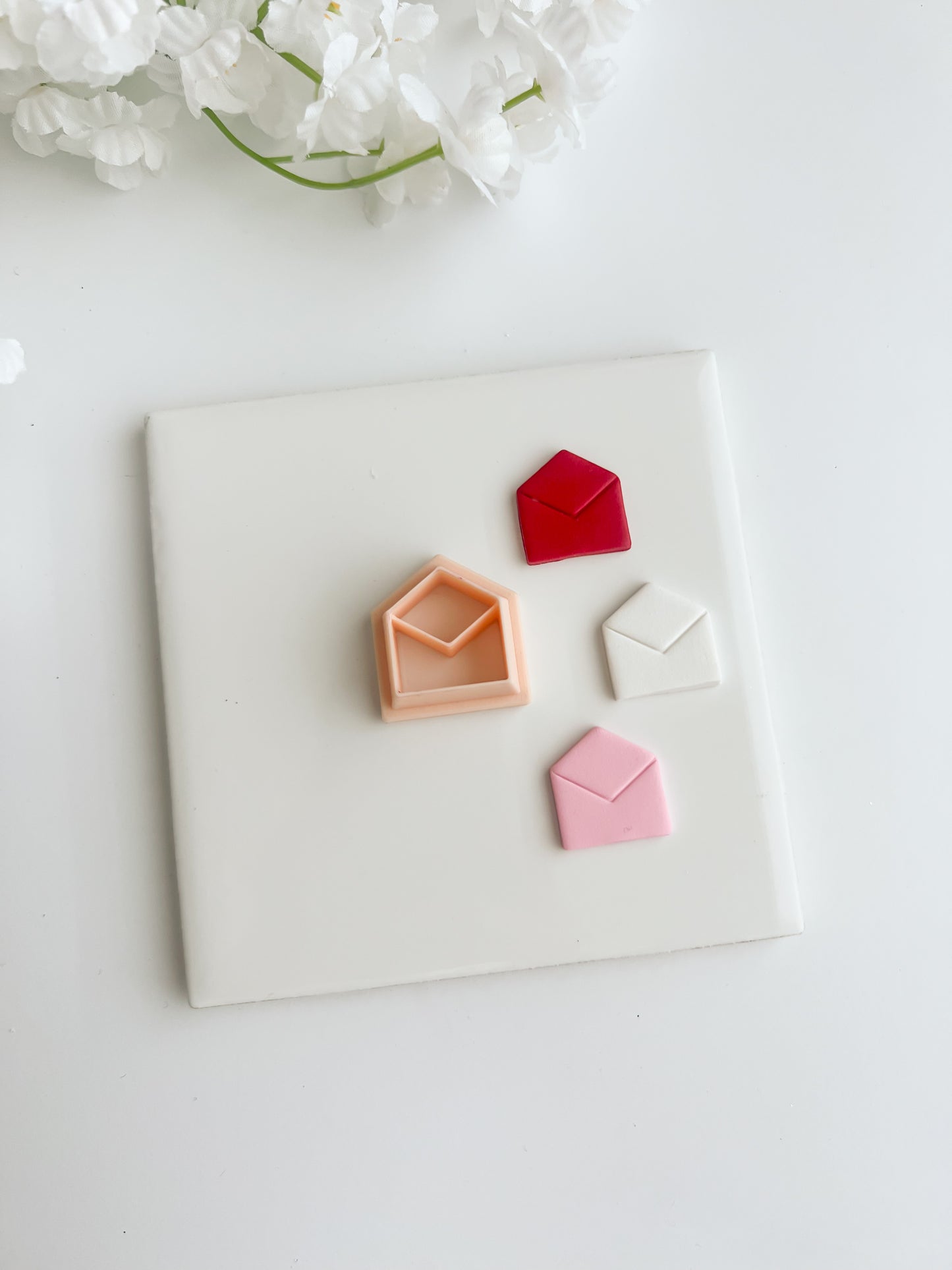 Open Letter Clay Cutter | Open Letter Polymer Clay Cutter for DIY Stationery Earrings Love-Themed Jewelry and Handmade Valentine's Accessories