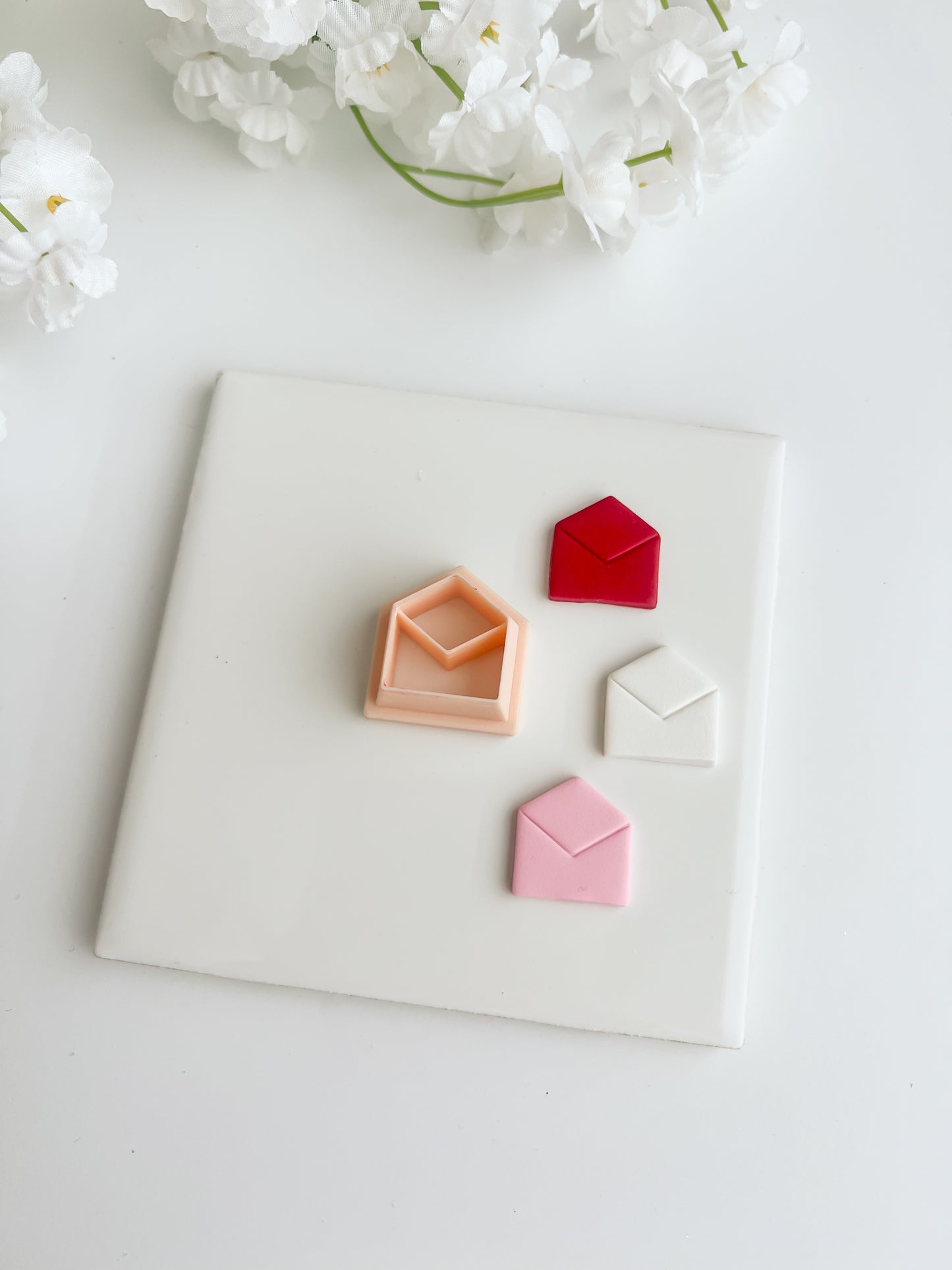 Open Letter Clay Cutter | Open Letter Polymer Clay Cutter for DIY Stationery Earrings Love-Themed Jewelry and Handmade Valentine's Accessories