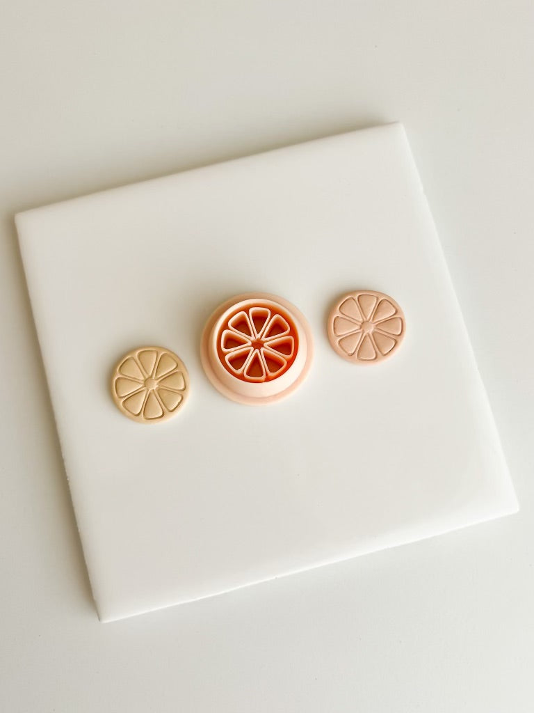 Orange Slice Clay Cutter | Orange Slice Polymer Clay Cutter for DIY Citrus Earrings Summer Jewelry and Handmade Fruit Accessories