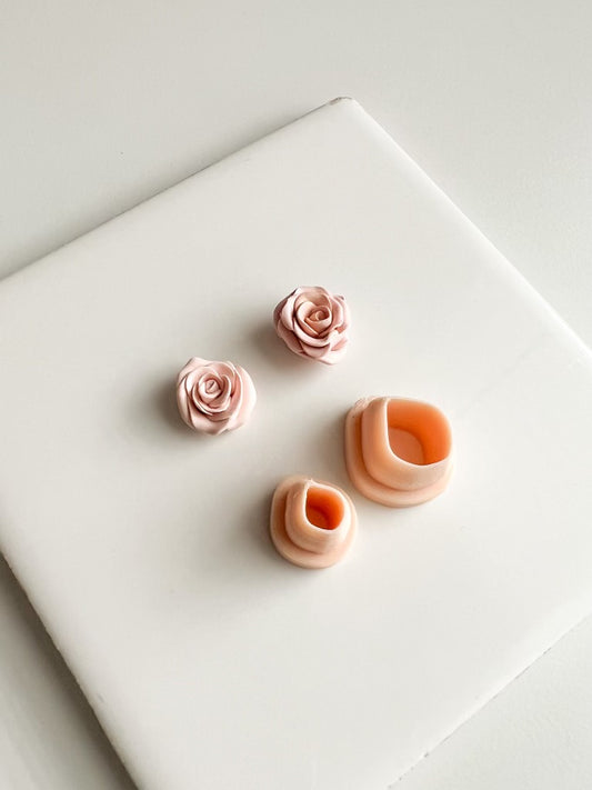 Rose Petal Clay Cutter | Rose Petal Polymer Clay Cutter for DIY Floral Earrings Romantic Jewelry and Handmade Botanical Accessories