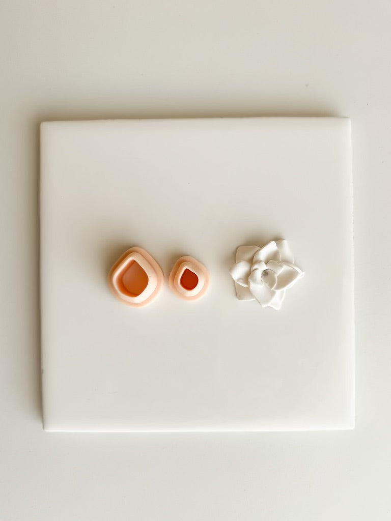 Rose Petal Clay Cutter | Rose Petal Polymer Clay Cutter for DIY Floral Earrings Romantic Jewelry and Handmade Botanical Accessories