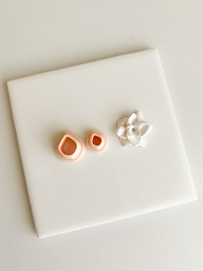 Rose Petal Clay Cutter | Rose Petal Polymer Clay Cutter for DIY Floral Earrings Romantic Jewelry and Handmade Botanical Accessories