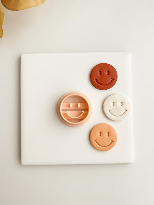 Smiley Face Clay Cutters | Smiley Face Polymer Clay Cutters for DIY Fun Earrings Cute-Themed Jewelry and Handmade Happy Accessories