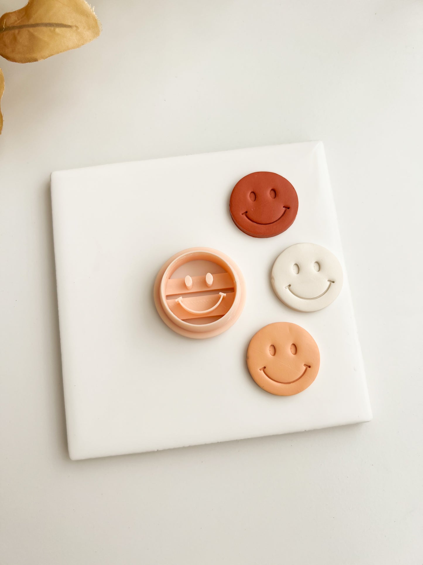 Smiley Face Clay Cutters | Smiley Face Polymer Clay Cutters for DIY Fun Earrings Cute-Themed Jewelry and Handmade Happy Accessories