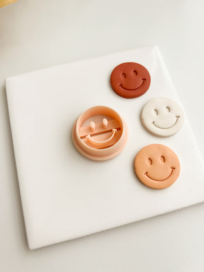 Smiley Face Clay Cutters | Smiley Face Polymer Clay Cutters for DIY Fun Earrings Cute-Themed Jewelry and Handmade Happy Accessories