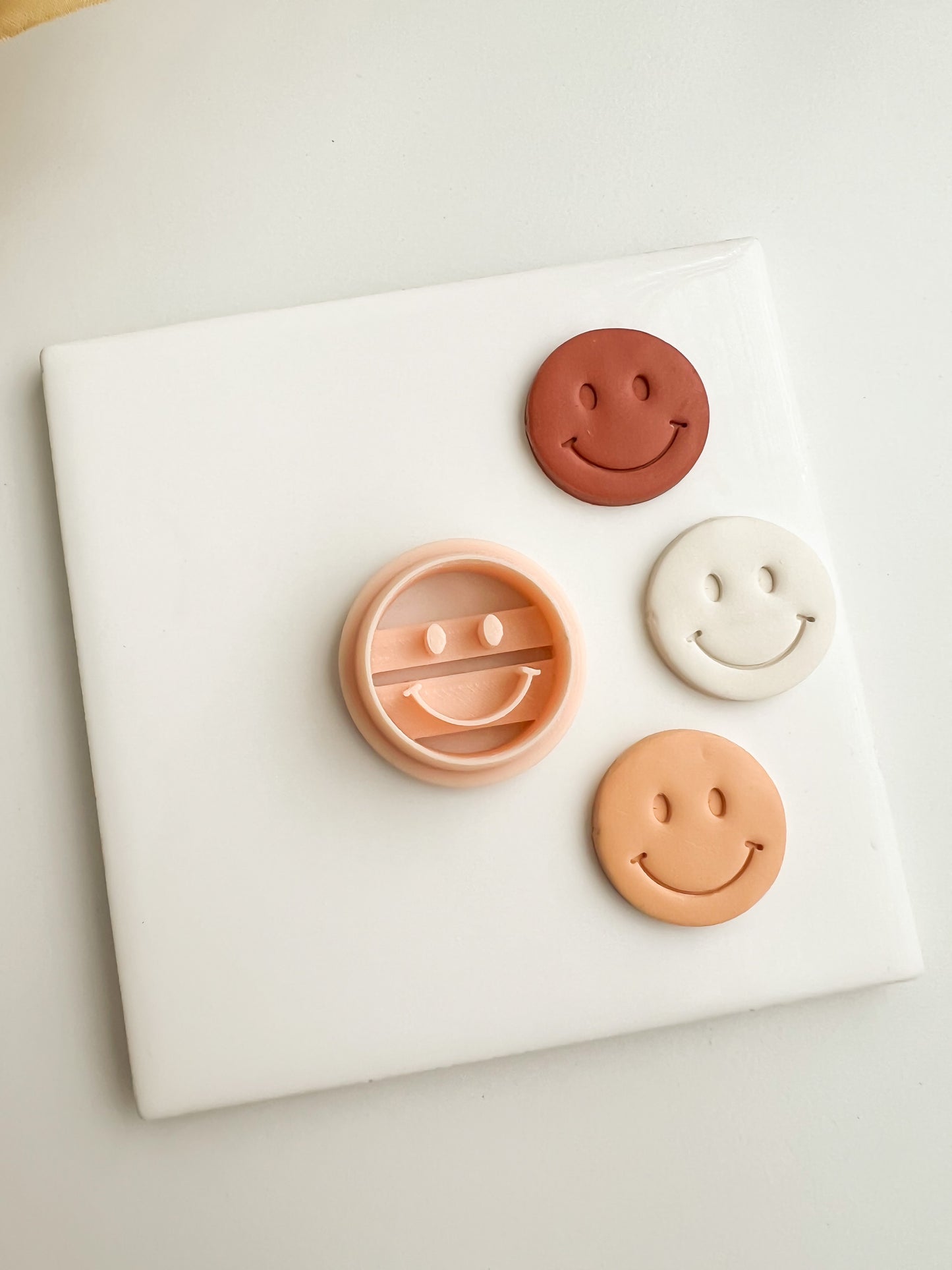 Smiley Face Clay Cutters | Smiley Face Polymer Clay Cutters for DIY Fun Earrings Cute-Themed Jewelry and Handmade Happy Accessories