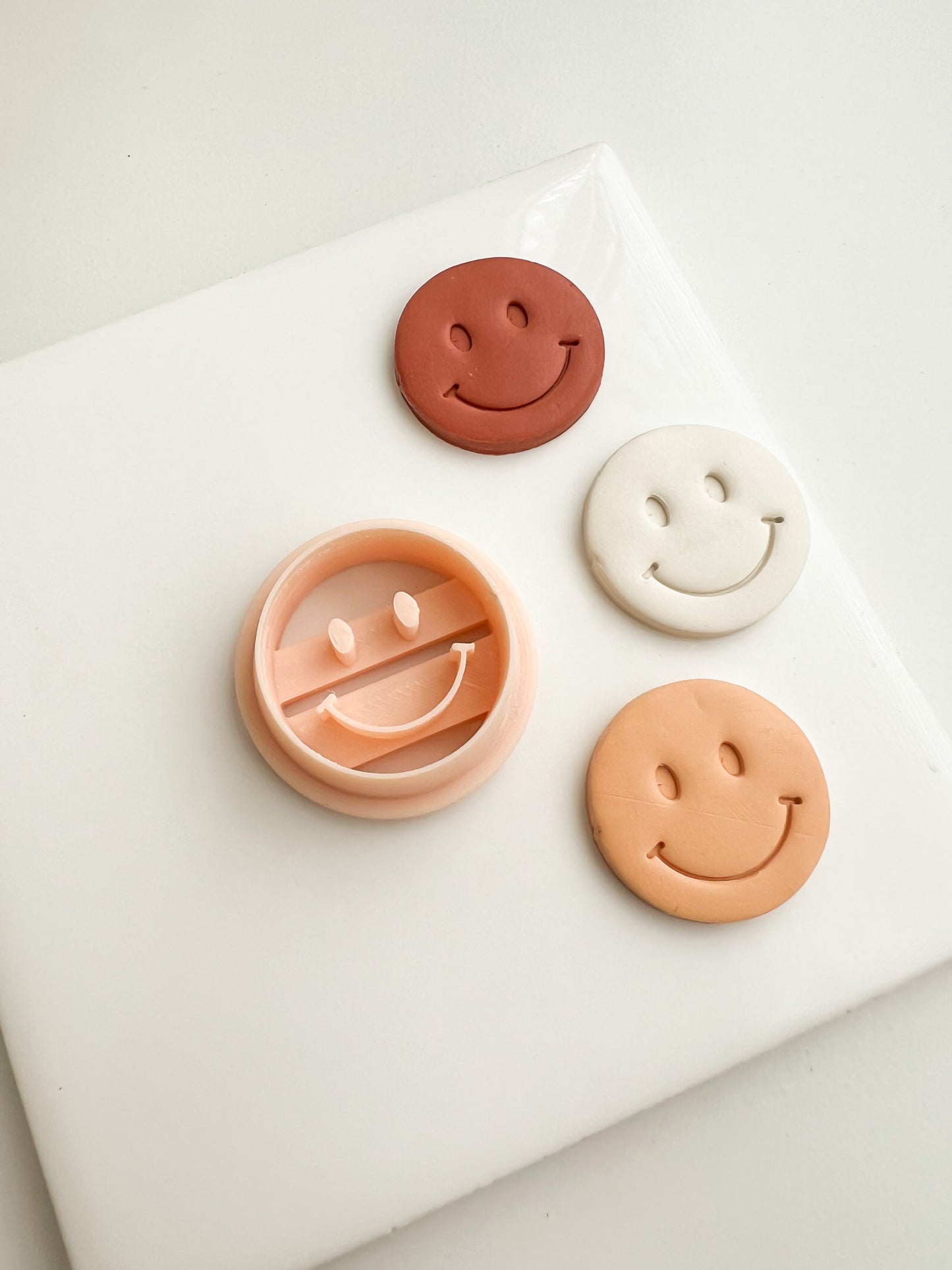 Smiley Face Clay Cutters | Smiley Face Polymer Clay Cutters for DIY Fun Earrings Cute-Themed Jewelry and Handmade Happy Accessories