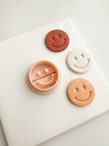 Smiley Face Clay Cutters | Smiley Face Polymer Clay Cutters for DIY Fun Earrings Cute-Themed Jewelry and Handmade Happy Accessories