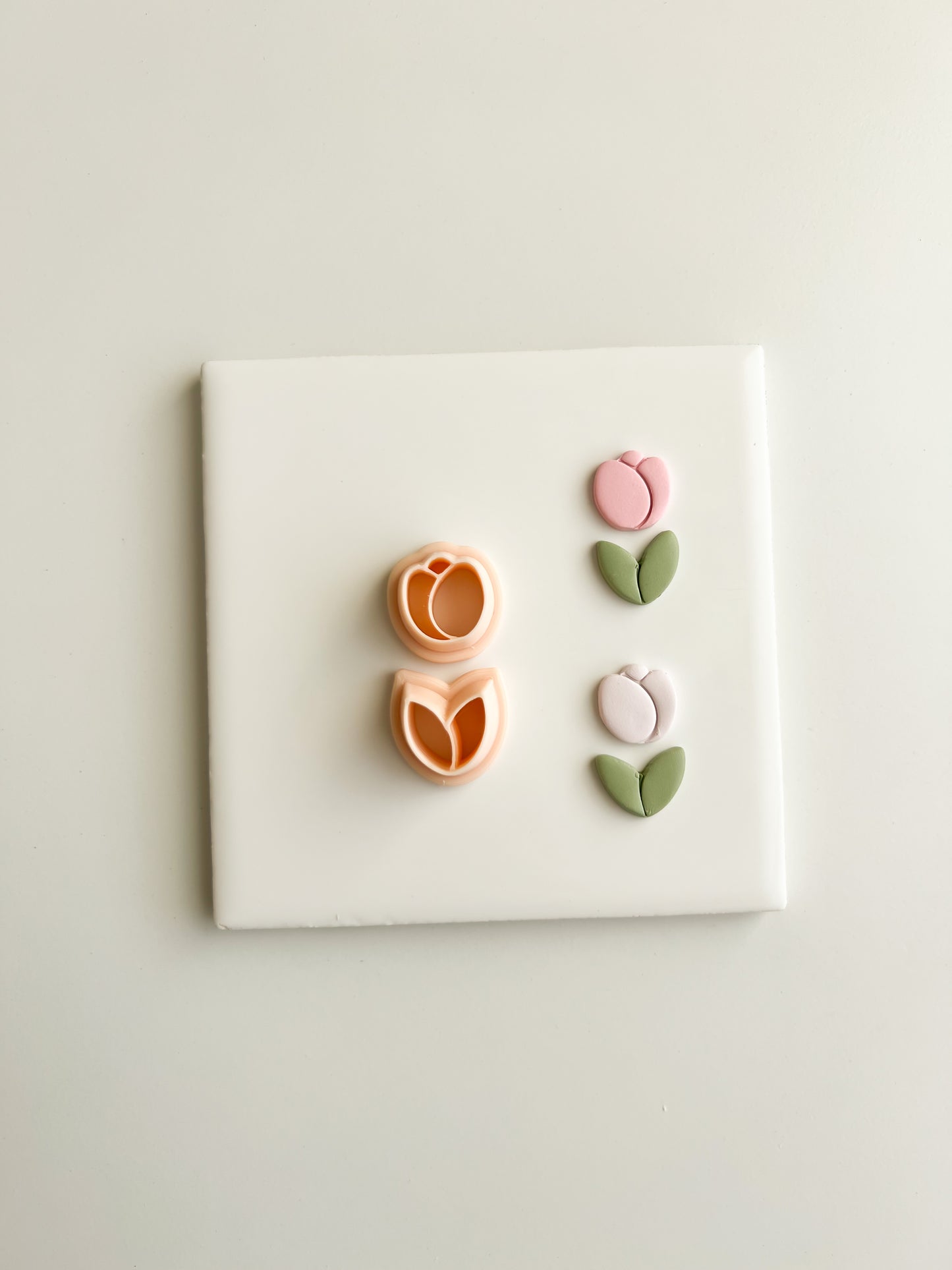 Tulip No. 1 Clay Cutter | Tulip No. 1 Polymer Clay Cutter for DIY Spring Earrings Floral Jewelry and Handmade Botanical Accessories