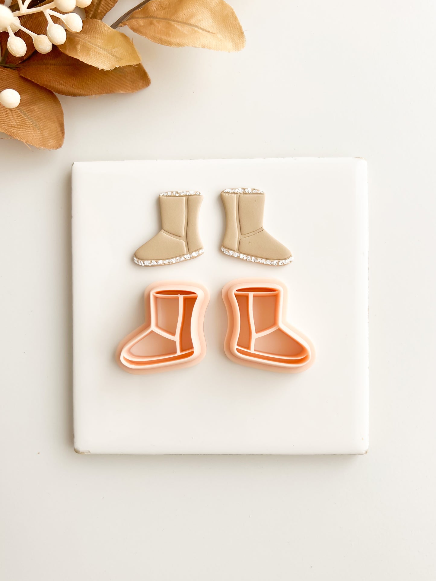 UGG Boot Pair Clay Cutter | UGG Boot Pair Polymer Clay Cutter for DIY Winter Earrings Cozy-Themed Jewelry and Handmade Fall Accessories