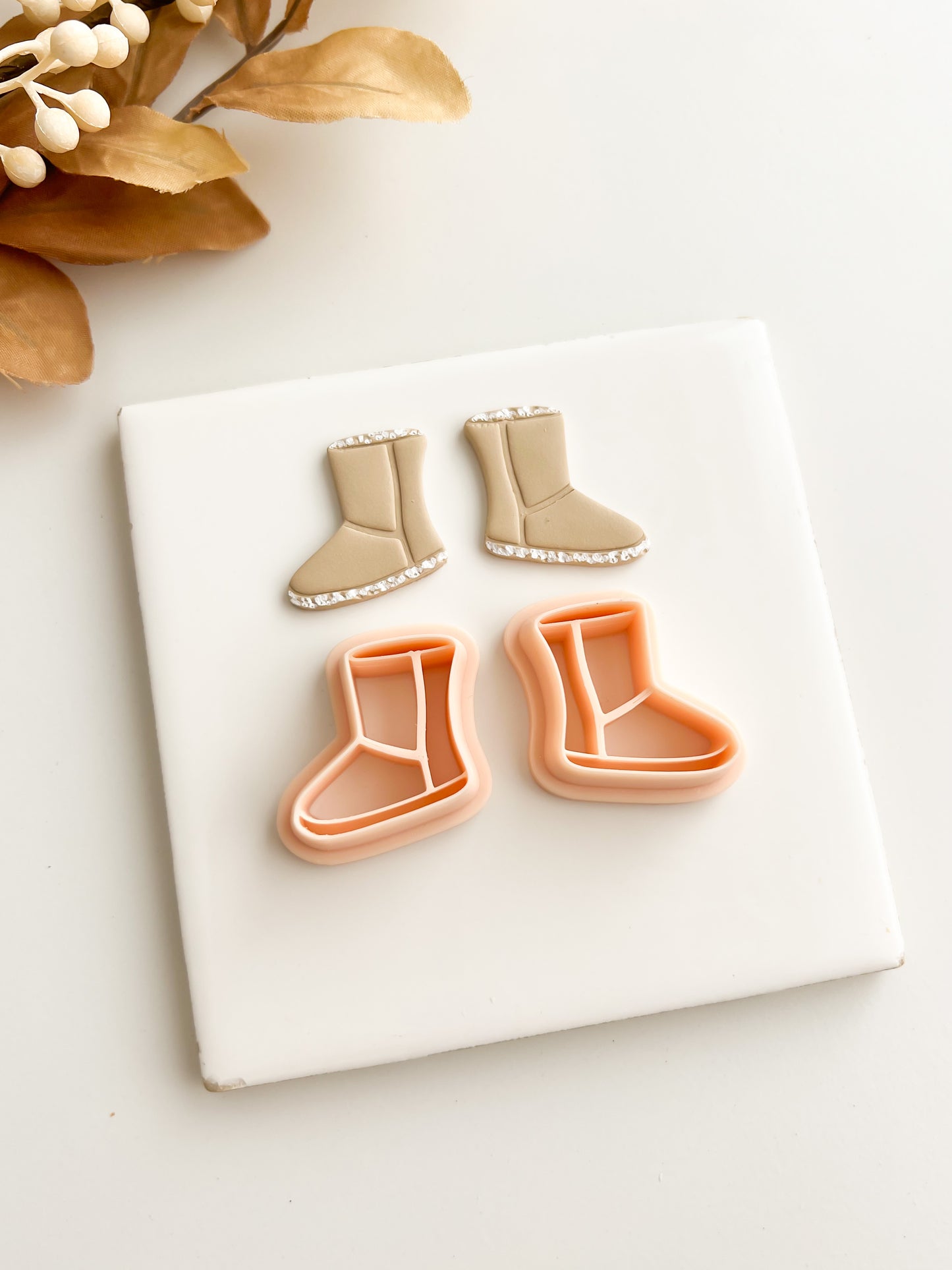 UGG Boot Pair Clay Cutter | UGG Boot Pair Polymer Clay Cutter for DIY Winter Earrings Cozy-Themed Jewelry and Handmade Fall Accessories