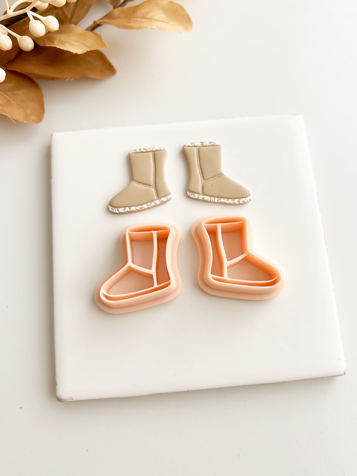 UGG Boot Pair Clay Cutter | UGG Boot Pair Polymer Clay Cutter for DIY Winter Earrings Cozy-Themed Jewelry and Handmade Fall Accessories
