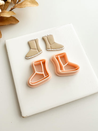 UGG Boot Pair Clay Cutter | UGG Boot Pair Polymer Clay Cutter for DIY Winter Earrings Cozy-Themed Jewelry and Handmade Fall Accessories