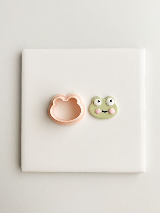 Frog Face Clay Cutter | Frog Face Polymer Clay Cutter for DIY Cute Earrings Animal-Themed Jewelry and Handmade Fun Accessories