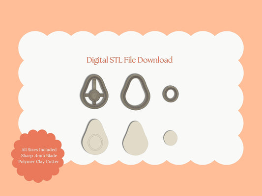 Avocado | STL File Download Polymer Clay Cutter Fruit Spring Summer