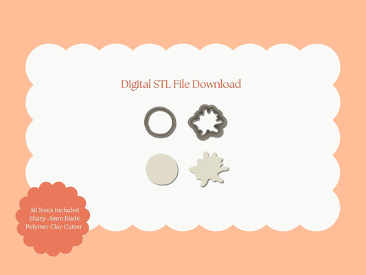 Pancake Clay Cutter | STL File Download Polymer Clay Cutter Breakfast Spring Summer