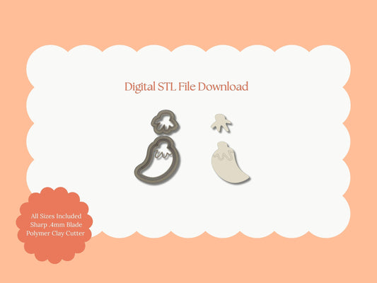 Chili Pepper Clay Cutter | Chili Pepper STL File – Digital Food Cutter for Spicy Earrings & Fun Clay Crafts
