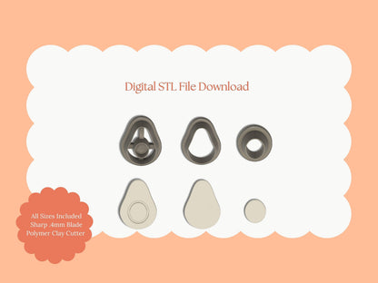 Avocado | STL File Download Polymer Clay Cutter Fruit Spring Summer
