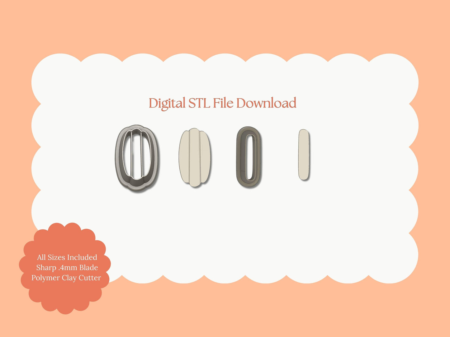 Hotdog | STL File Download Polymer Clay Cutter BBQ Summer 4th of July