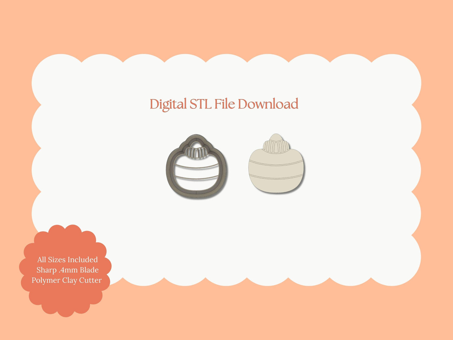 Ketchup | STL File Download Polymer Clay Cutter BBQ Summer 4th of July