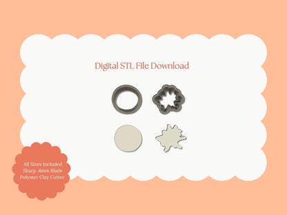 Pancake Clay Cutter | STL File Download Polymer Clay Cutter Breakfast Spring Summer