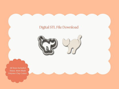 Cat No. 5 Clay Cutter | Cat No. 5 STL File – Digital Pet Cutter for Cute Earrings & Animal Clay Crafts