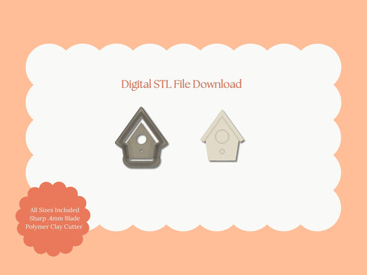 Birdhouse Clay Cutter | STL File Download Polymer Clay Cutter Spring Summer